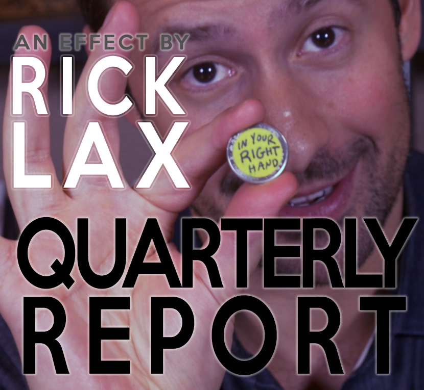 Quarterly Report by Rick Lax (Instant Download)